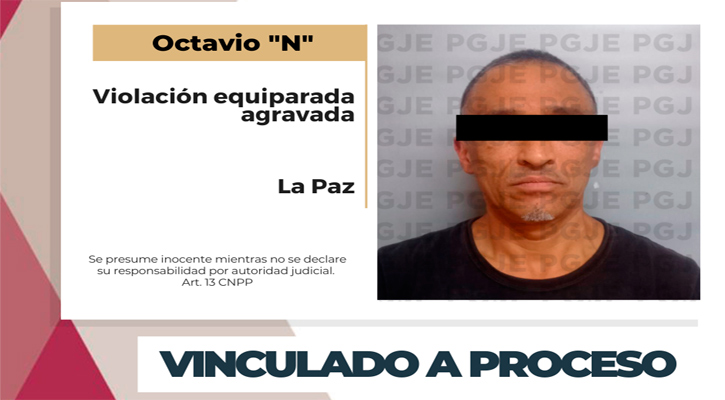 Tras las rejas por violación equiparada agravada en La Paz