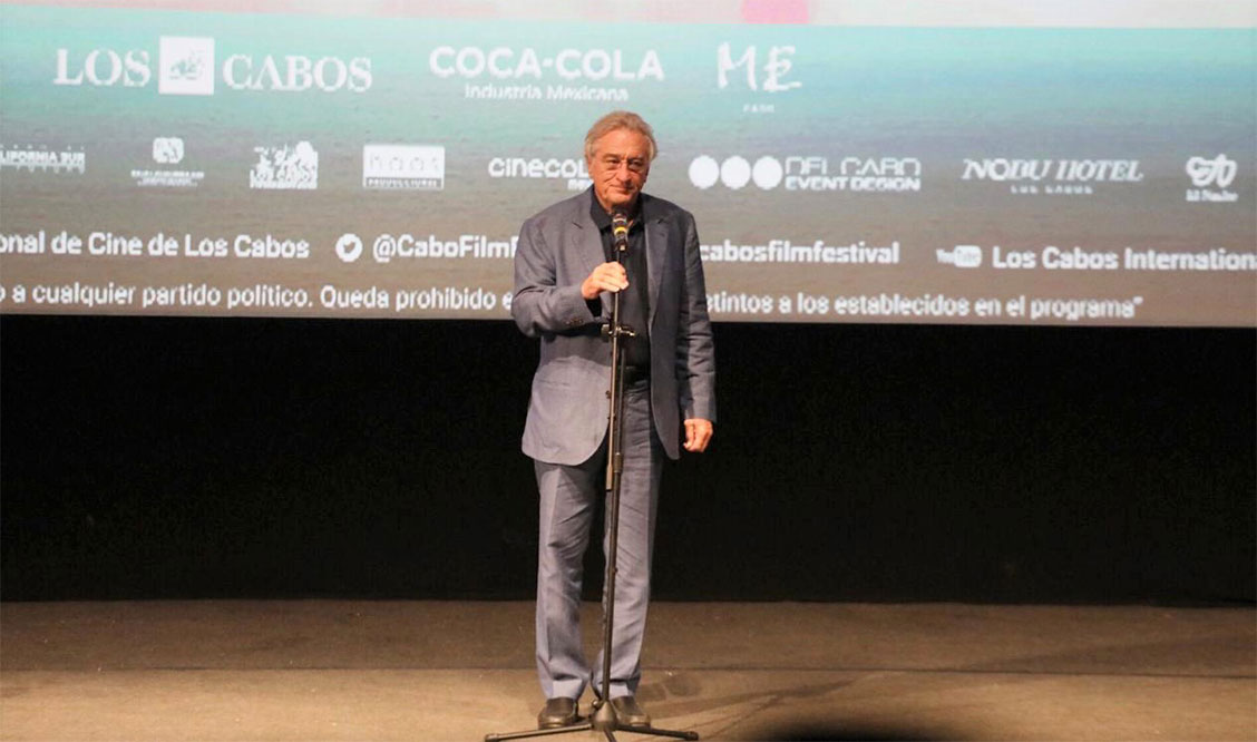 Presente Robert De Niro en arranque del Festival Internacional de Cine Los Cabos