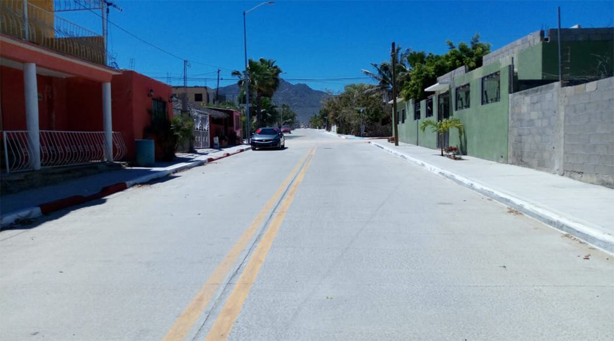 Pavimentaron 22 calles en Los Cabos con inversión superior a los 181 mdp