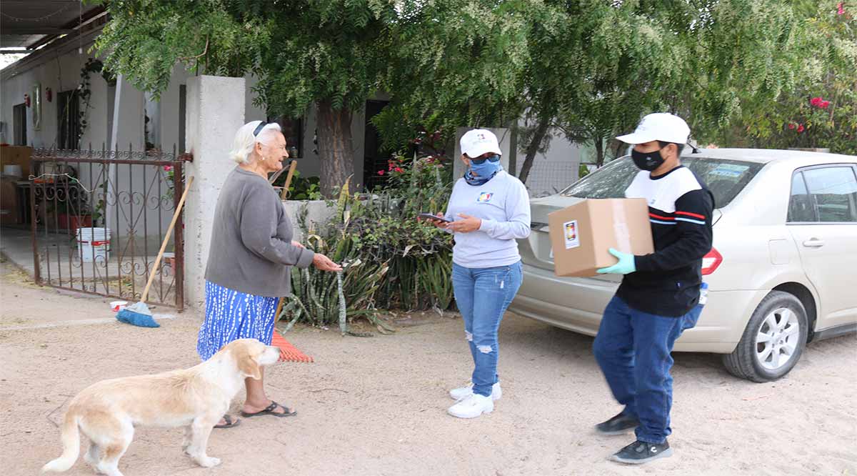 Se han entregado más de 42 mil despensas en el Programa Alimentario Emergente de BCS