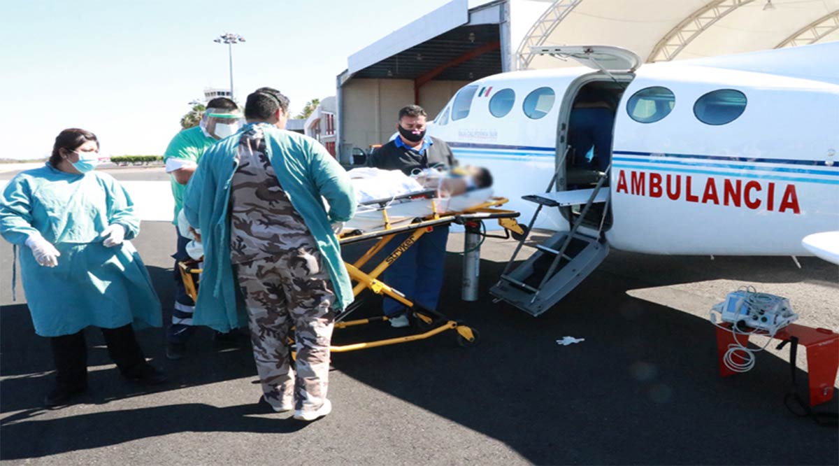 Han trasladado a 62 pacientes en la ambulancia aérea de BCS