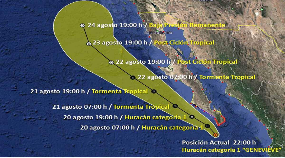 Se ubica “Genevieve” categoría 1 a 100 km de CSL