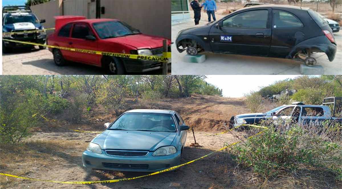 Capturan a sujeto con carro robado y localizan 3 más en La Paz