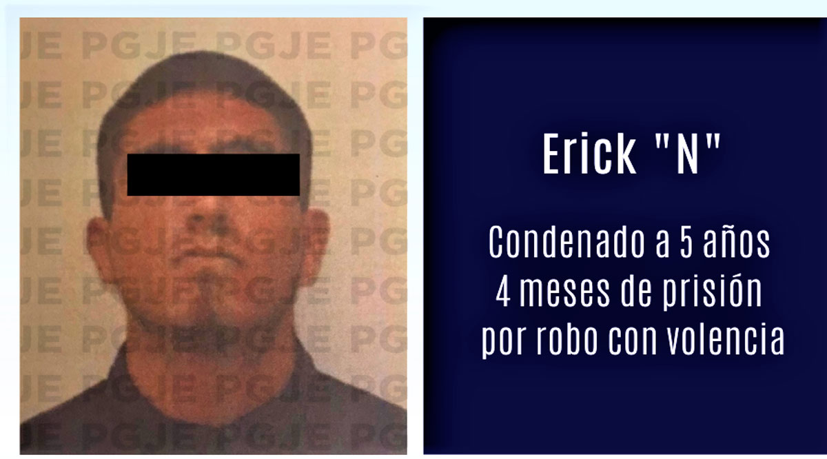 Por robo con violencia en La Paz estará en prisión 5 años 4 meses