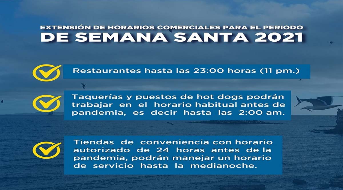 Flexibilizarán en Loreto los horarios laborales de los negocios durante Semana Santa