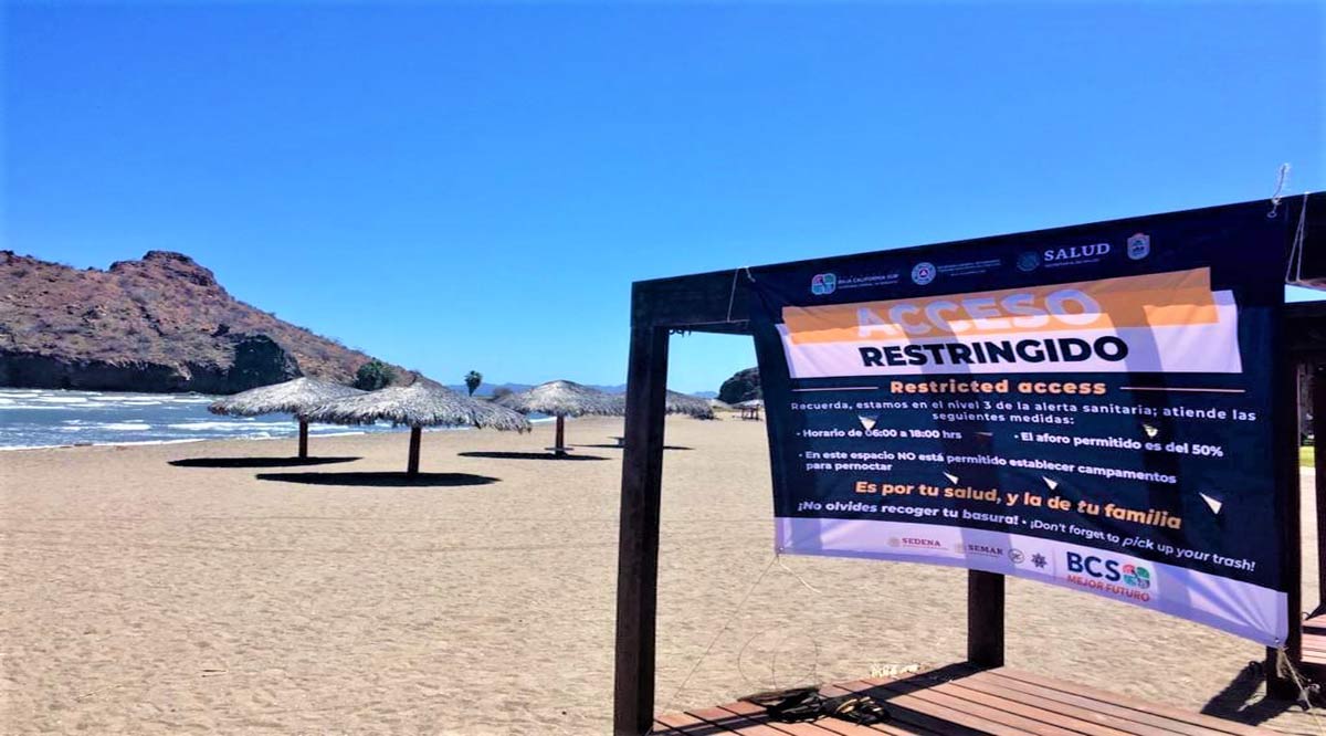 Señalizan playas de Loreto con medidas sanitarias