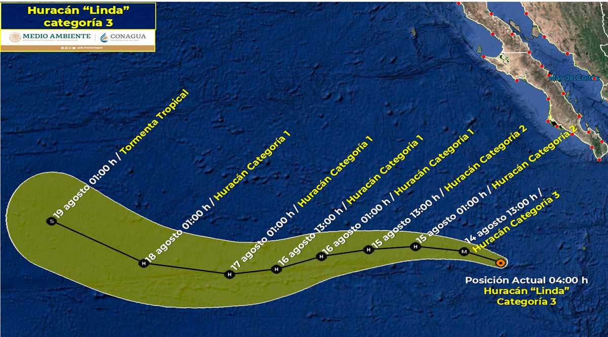 Se ubica “Linda” a 715 km de CSL