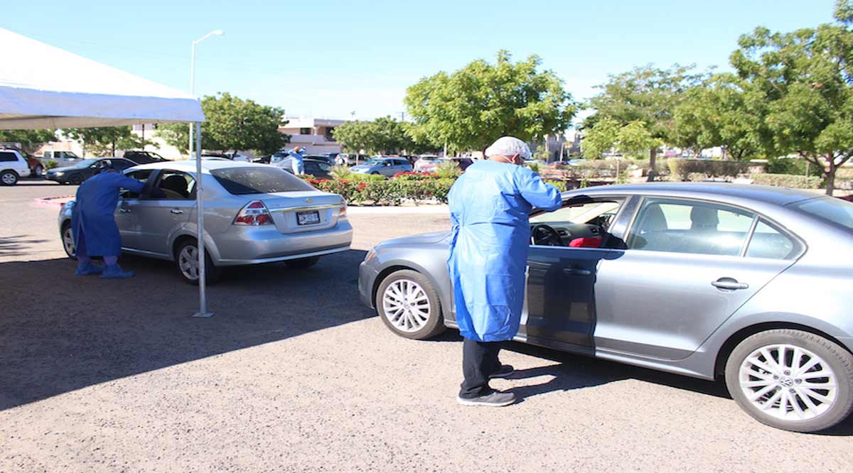 Abrieron nuevo circuito vehicular de pruebas Covid en La Paz