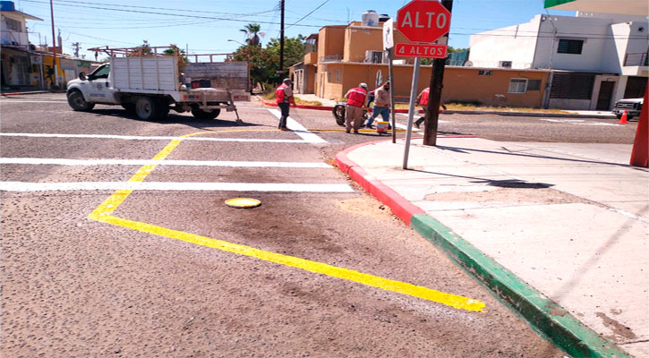 Se han pintado más de 77 mil metros lineales en La Paz