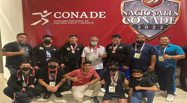 Regresaron los pesistas de BCS con 13 medallas en los Nacionales Conade