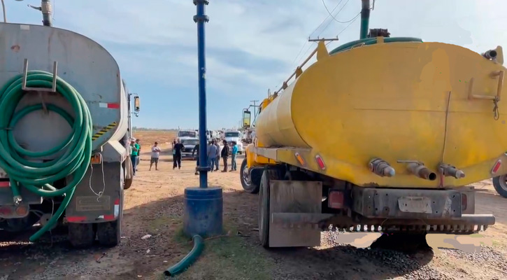 Se ‘tambalea’ convenio con piperos de La Paz; pozo donde cargan amaneció sin electricidad