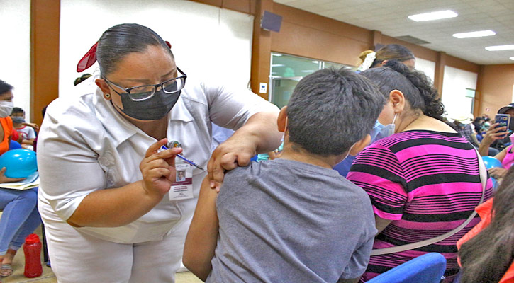 Aplicarán la próxima semana segunda dosis contra el Covid-19 a niños de 5 a 11 años en BCS