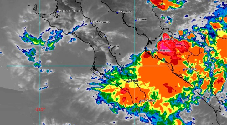 Cerraría agosto con lluvias y relámpagos; el sábado se ‘mojaría’ casi todo BCS