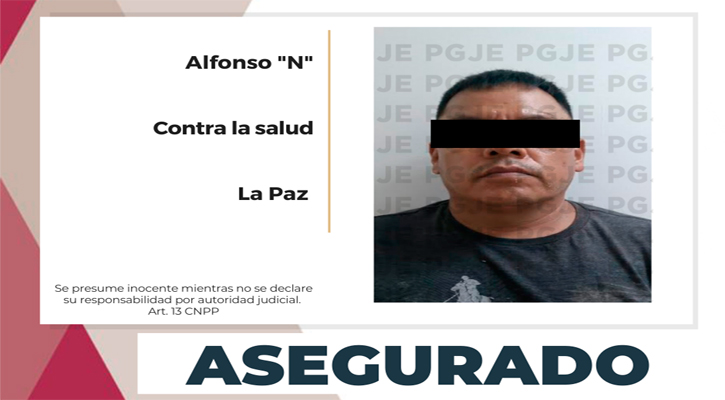 Aseguran a pareja en posesión de 875 dosis de cristal en La Paz