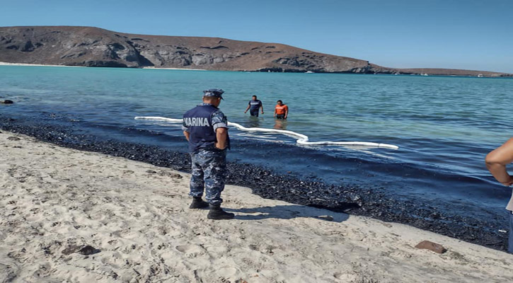 Retiran 1,400 kilos de desechos de fibra carbonizada y restos del yate “Fortius” de Balandra