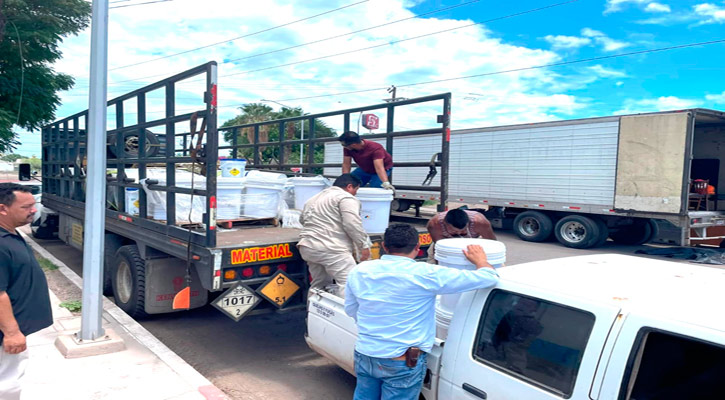 Distribuyen CEA y Conagua material para potabilización del agua en BCS