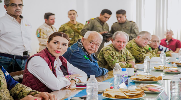 Realizan Secretarios de Estado visita a zonas afectadas de BCS y BC