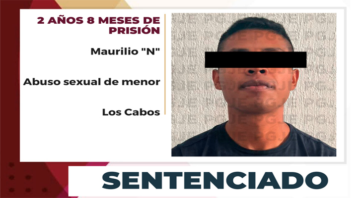 Pasará más de 2 años en prisión por abuso sexual de menor en SJC