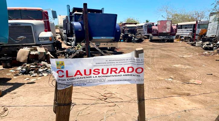 Clausuran taller mecánico en CSL por no cumplir con medidas ambientales