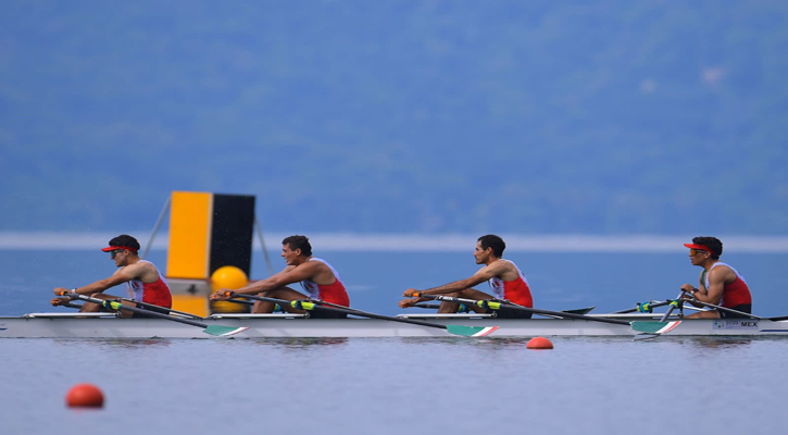 Obtiene México medalla de plata en remo cuádruple scull en los Centroamericanos y del Caribe