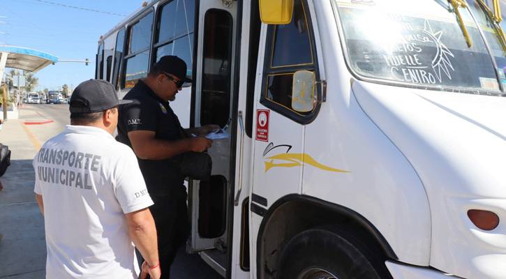 Supervisan el servicio que ofrece el transporte en Los Cabos