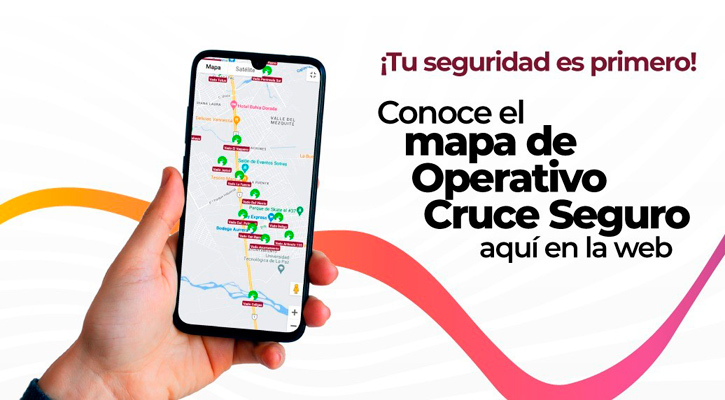 Activa el gobierno de La Paz el Mapa de Cruce Seguro