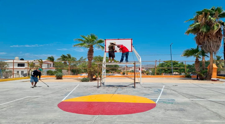 Entregaron la primera etapa de la rehabilitación de la cancha de El Zacatal en SJC