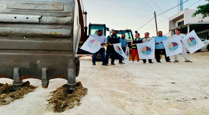 Arranca pavimentación de calle Girasol en CSL con recursos de impuesto al Saneamiento Ambiental