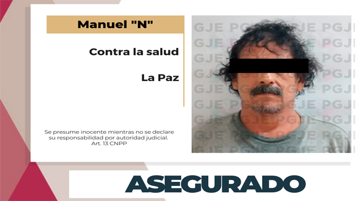 Aseguran a “El Camai” en posesión de 875 dosis de narcóticos en La Paz