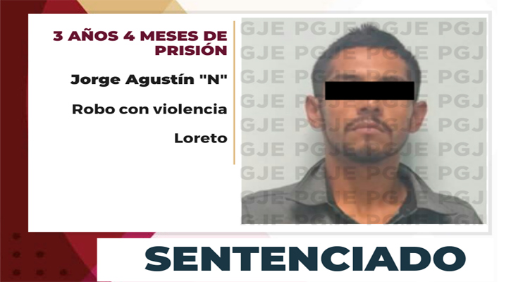 Pasará más de 3 años en prisión por robo a negocio en Loreto