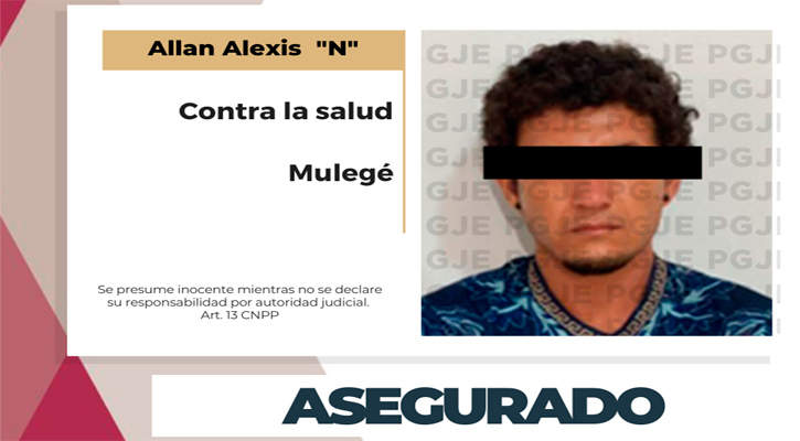 Aseguran a “El Apache” con 3 mil dosis de droga en Santa Rosalía