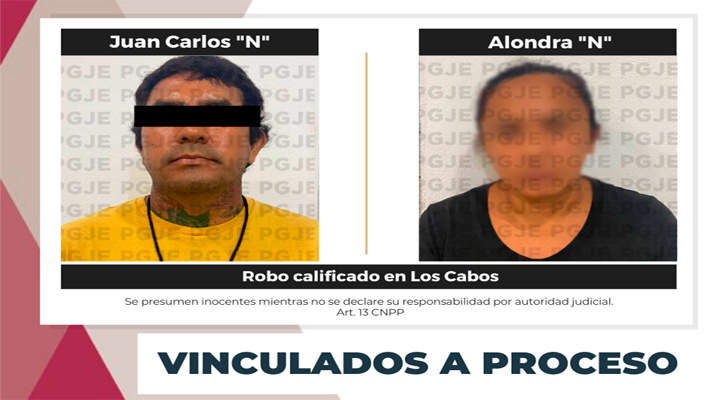 Vinculados a proceso por robo cometido por 2 personas en SJC