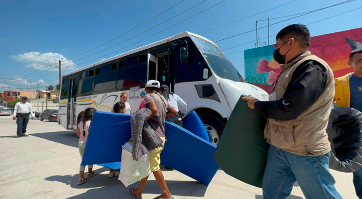 Evacuaron y trasladaron a familias a refugios temporales en el simulacro de huracán categoría 4 en Los Cabos