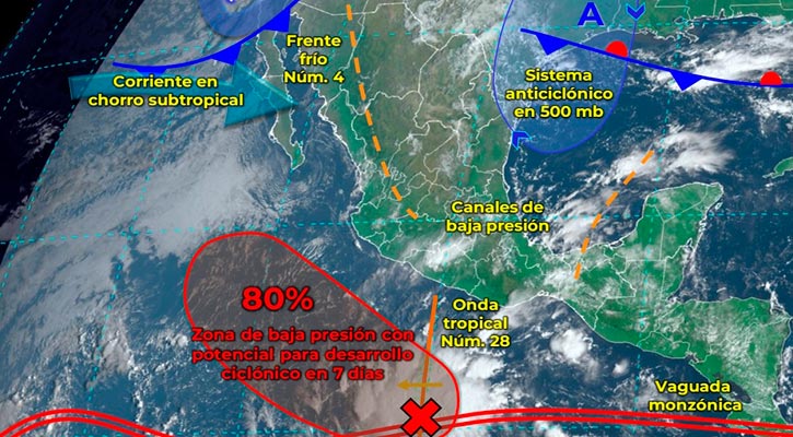 Inicia octubre con temperaturas a la baja en BCS, frente frío y amenaza de huracán