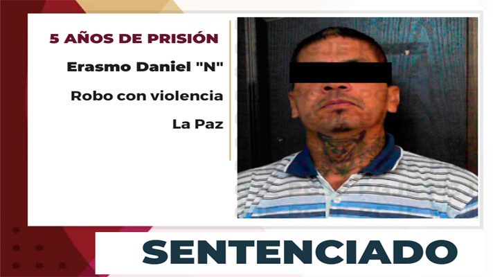Pasará 5 años en prisión “El Cucaña” por robar una gasolinera en La Paz