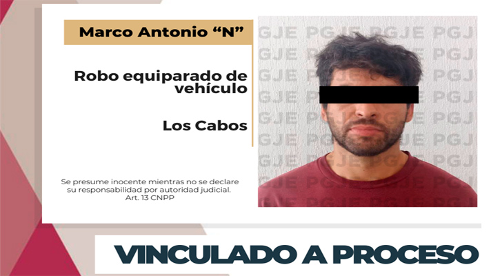 Vinculado a proceso por robo de una motocicleta en Los Cabos