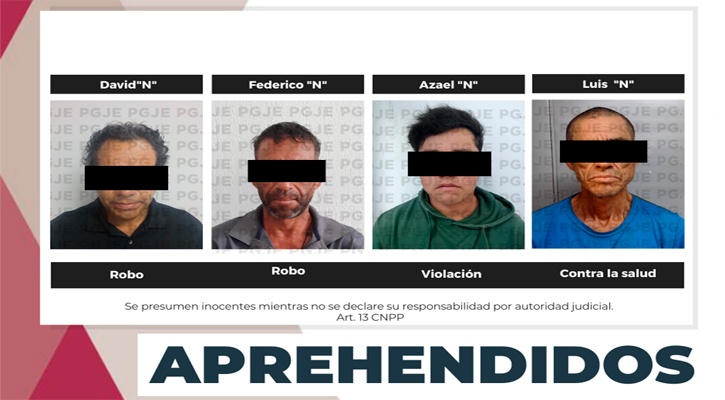 Aprehenden A 4 Sujetos Por Diversos Delitos En Los Cabos, La Paz Y Mulegé