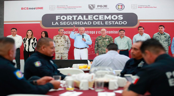 “Se fortalece la seguridad de BCS”: Víctor Castro