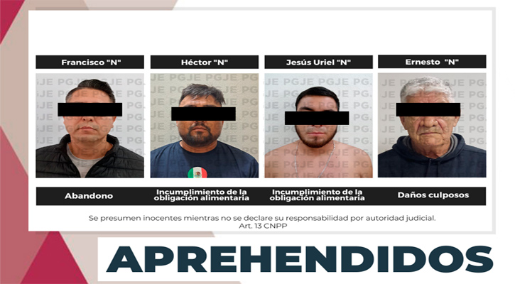 Detenidos 4 por la comisión de diferentes delitos en Loreto, Guerrero Negro y CSL