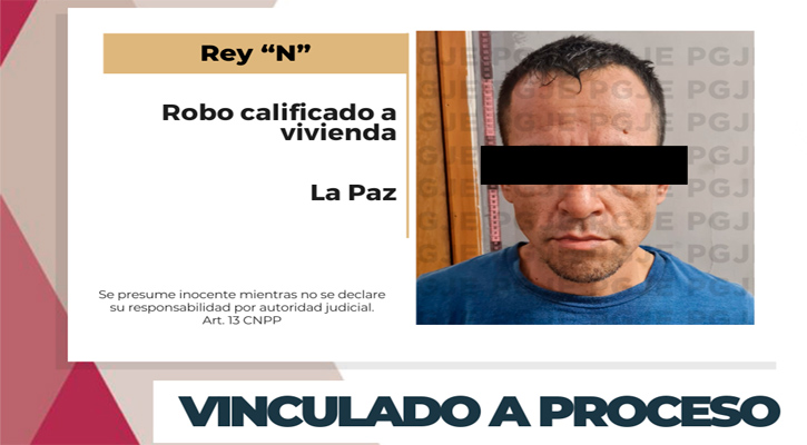 Vinculado a proceso por robo a una vivienda en La Paz