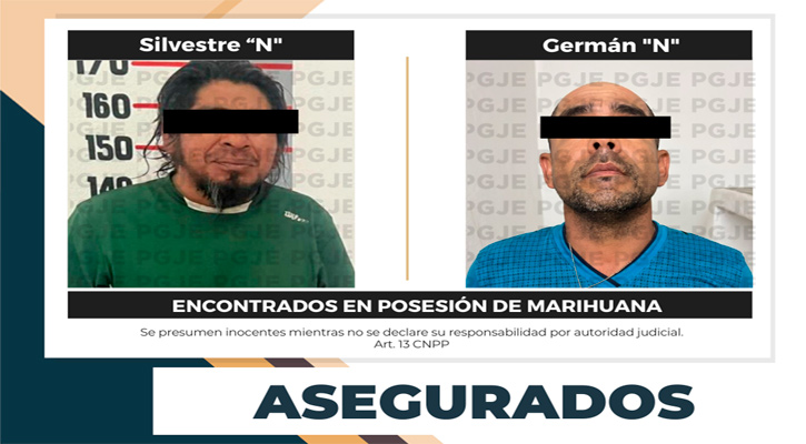 Aseguran a par de sujetos con marihuana en CSL y SJC  