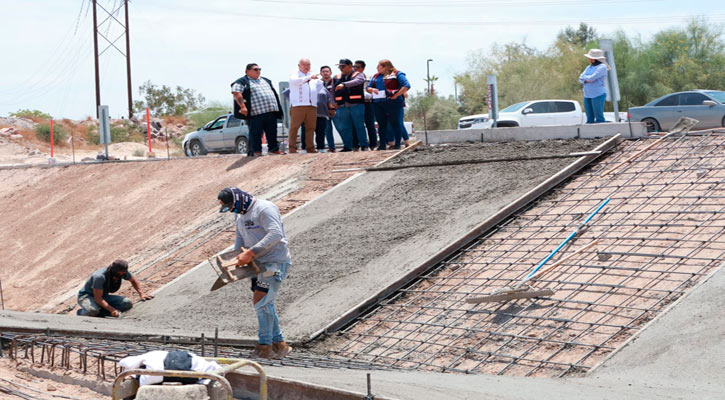 Supervisa Gobernador 9 obras viales en proceso de construcción en La Paz donde se invierten más de 115 mdp