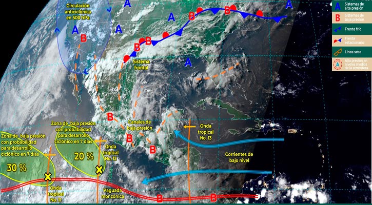 Esta semana habrá más regiones con temperaturas de 40°; sigue pronóstico de lluvias aisladas