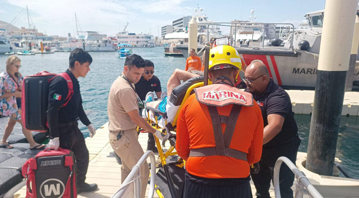Realizó personal naval rescate y evacuación médica marítima en CSL