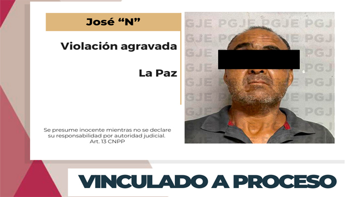 Vinculado a proceso por violación agravada en La Paz