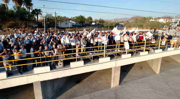 Entregó el Gobernador nuevo puente en bulevar Colosio; “un compromiso con la movilidad y seguridad en La Paz”