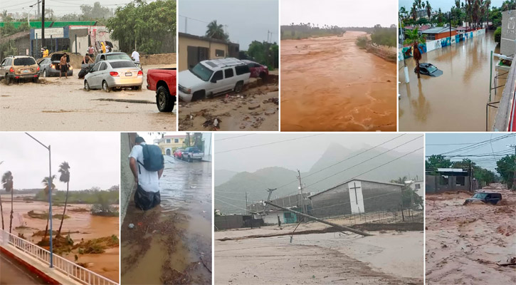 Solo daños materiales deja a su paso por Los Cabos la tormenta tropical "Ileana"