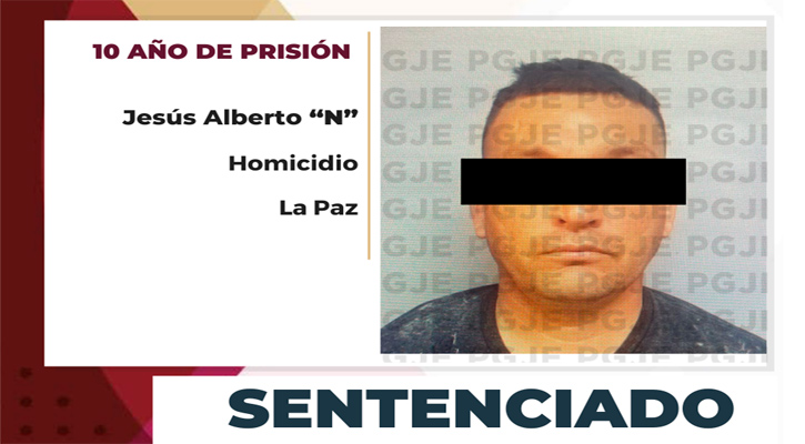 Sentenciado a 10 años de prisión culpable de homicidio en La Paz