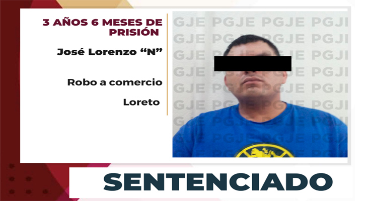 Sentenciado a más de 3 años en prisión por robo a una gasolinera en Loreto