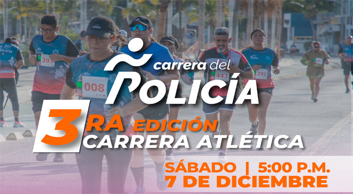 Invita Tránsito de La Paz a participar en la tercera edición de la Carrera del Policía 2024